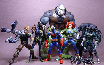 legendary comic book heroes action figures